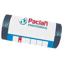 Мешки для мусора 60 л, черные, в рулоне 50 шт., ПНД, 6,2 мкм, 800х600 мм, PACLAN Professional, 604078 в Ангарске