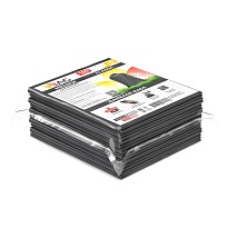 Мешки для мусора 160 л, серые, в пачке 10 шт., ПВД, 40 мкм, 900х1100 мм, i-Bag в Ангарске