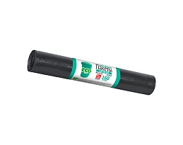 Мешки для мусора 160 л, черные, в рулоне 10 шт., ПВД, 25 мкм, 1100х800 мм, GRIFON, 101-031 в Ангарске