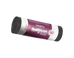 Мешки для мусора 50 л, черные, в рулоне 20 шт., ПНД, 10 мкм, 700х600 мм, SIBIRSKAYA, 101-006 S в Ангарске