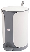 Контейнер для мусора Sтилъ с педалью 18 л серый 18 серый в Ангарске Контейнер для мусора Sтилъ с педалью 18 л серый 18 серый в Ангарске