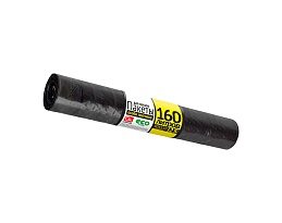 Мешки для мусора 160 л, черные, в рулоне 25 шт., ПВД, 40 мкм, 1100х800 мм, GRIFON, 101-030 в Ангарске