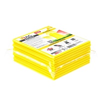 Мешки для мусора 160 л, желтые, в пачке 10 шт., ПВД, 40 мкм, 900х1100 мм, i-Bag в Ангарске