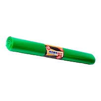 Мешки для мусора 180 л, зеленые, в рулоне 10 шт., ПВД, 50 мкм, 1100х900 мм, МЕШКОFF, 4458 в Ангарске